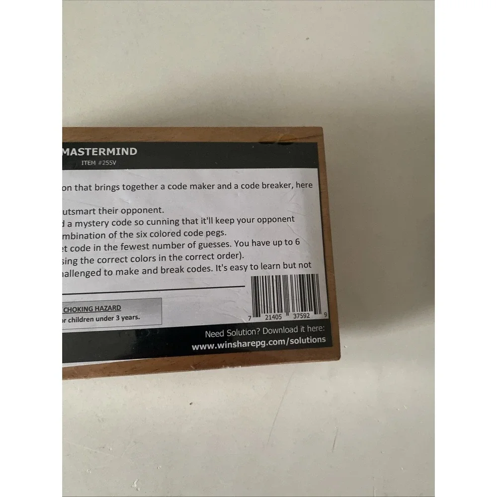 Codebreak Master - Wooden Brain Teaser Game
